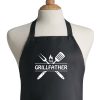 סינר שחור מעוצב the-grillfather
