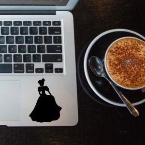 מדבקה לעיצוב מחשב נייד ציור של נסיכה